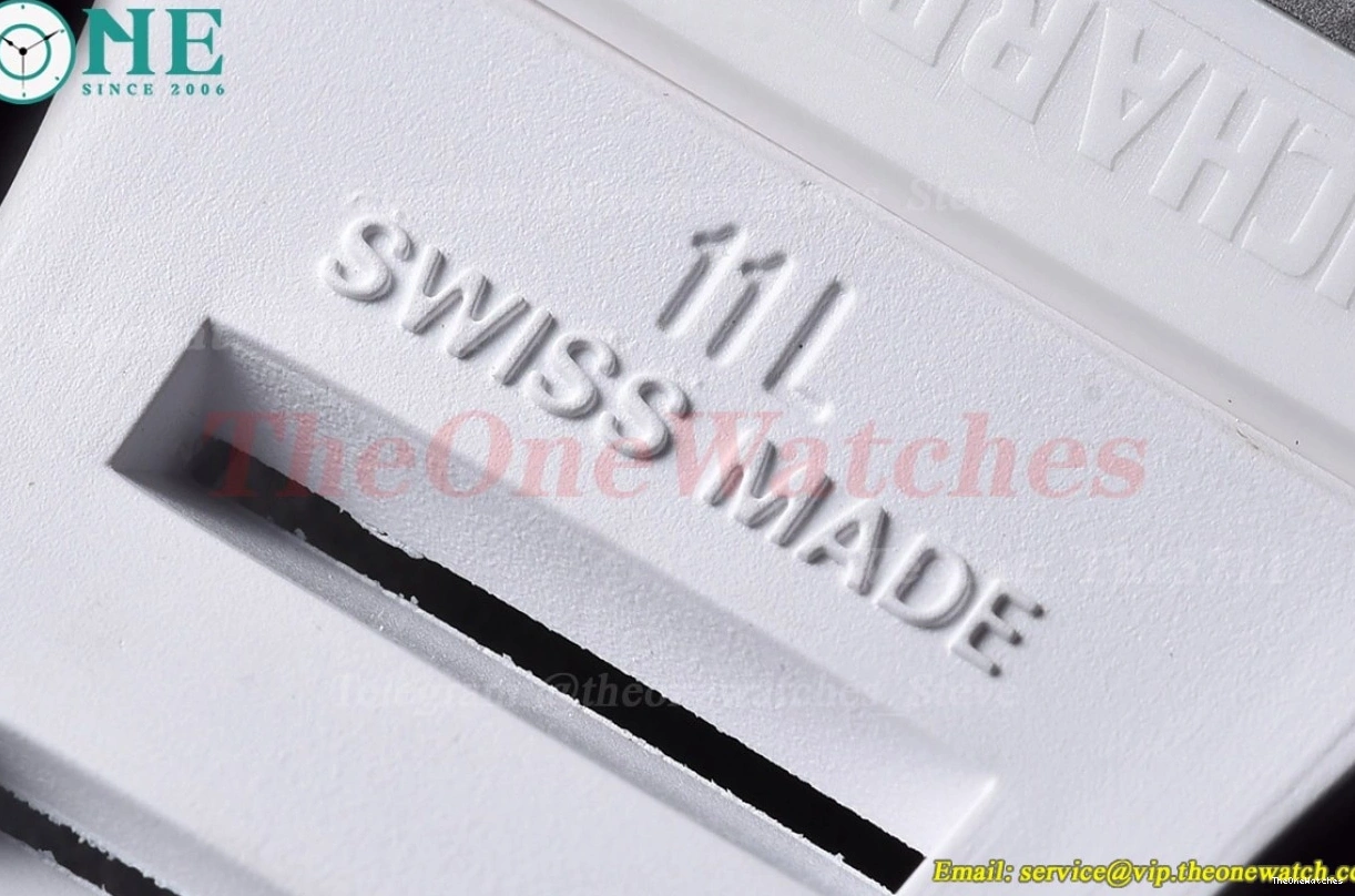 Strap Real YSF RM52-01 On Rubber White Cer RU Tourbillon 0217